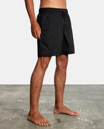 4 Opposites - Hybrid Elasticated Shorts for Men Black AVYWS00261 RVCA