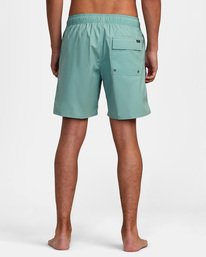 rvca, Opposites Hybrid Elasticized Shorts, GREEN HAZE (ghz) Opposites - Hybrid Elasticated Shorts for Men AVYWS00261