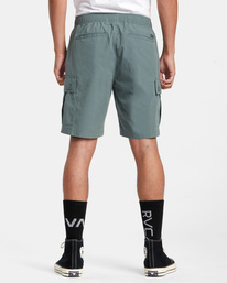 2 Civic Utility 18" Elastic Shorts Green AVYWS00269 RVCA