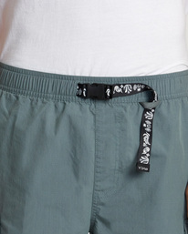 8 Civic Utility 18" Elastic Shorts Green AVYWS00269 RVCA