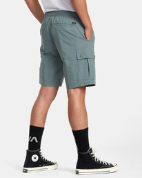 5 Civic Utility 18" Elastic Shorts Green AVYWS00269 RVCA