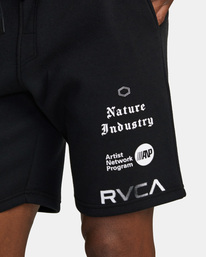 4 VA Sport 19" - Short de sport en molleton pour Homme Noir AVYWS00295 RVCA