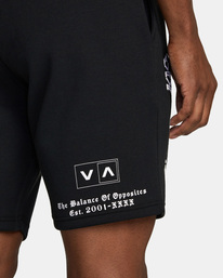 9 VA Sport 19" - Short de sport en molleton pour Homme Noir AVYWS00295 RVCA