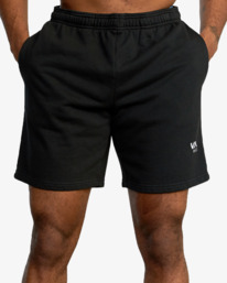 2 VA Essential Sweat Shorts Black AVYWS00298 RVCA
