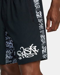 3 RVCA Yogger Plus Technical Training Shorts White AVYWS00308 RVCA