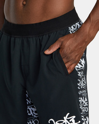 5 RVCA Yogger Plus Technical Training Shorts White AVYWS00308 RVCA