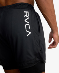 6 Sport Vent 16" - Training Shorts for Men Black AVYWS00309 RVCA