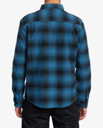 2 Vesuvio Long Sleeve Flannel Shirt Blue AVYWT00169 RVCA