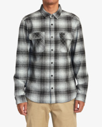 1 Vesuvio Long Sleeve Flannel Shirt Green AVYWT00169 RVCA
