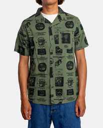 1 Recon Collage Short Sleeve Shirt  AVYWT00236 RVCA