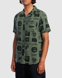 6 Recon Collage Short Sleeve Shirt  AVYWT00236 RVCA