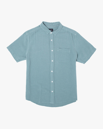 0 PTC Woven Short Sleeve Shirt Blue AVYWT00276 RVCA