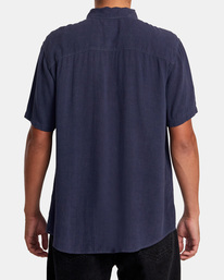 2 PTC Woven Short Sleeve Shirt Blue AVYWT00276 RVCA