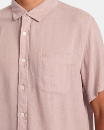 3 PTC Woven Short Sleeve Shirt Purple AVYWT00276 RVCA