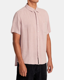 5 PTC Woven Short Sleeve Shirt Purple AVYWT00276 RVCA