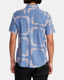 2 Loom Short Sleeve Shirt Blue AVYWT00304 RVCA