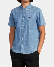 4 Neo Denim Short Sleeve Shirt  AVYWT00319 RVCA