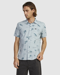 1 Hula Hands Short Sleeve Shirt  AVYWT00323 RVCA