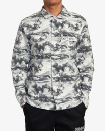 1 Mister Cartoon Cloud Shirt Jacket Black AVYWT00330 RVCA