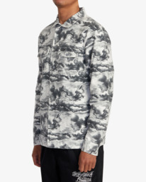 4 Mister Cartoon Cloud Shirt Jacket Black AVYWT00330 RVCA