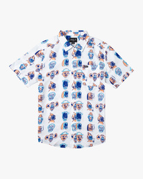 0 Friends Short Sleeve Shirt White AVYWT00344 RVCA