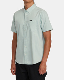 4 That'll Do Stretch Short Sleeve Shirt Green AVYWT00360 RVCA