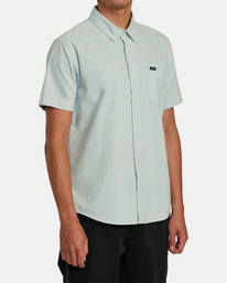 5 That'll Do Stretch Short Sleeve Shirt Green AVYWT00360 RVCA