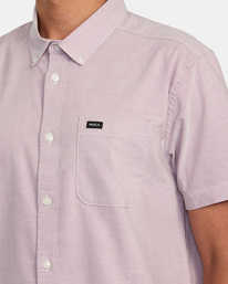 3 That'll Do Stretch Short Sleeve Shirt Purple AVYWT00360 RVCA
