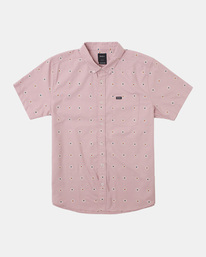 0 That'll Do Print Short Sleeve Shirt Purple AVYWT00368 RVCA
