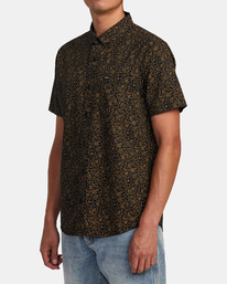 4 That'll Do Print - Camisa de Manga Corta para Hombre Negro AVYWT00368 RVCA