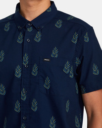 3 That'll Do Print Short Sleeve Shirt Blue AVYWT00368 RVCA