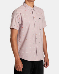 5 That'll Do Print Short Sleeve Shirt Purple AVYWT00368 RVCA