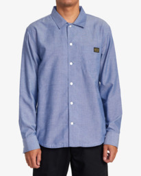 1 Day Shift Long Sleeve Shirt White AVYWT00370 RVCA