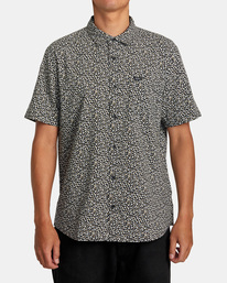 1 Micro Garden Short Sleeve Shirt Black AVYWT00375 RVCA