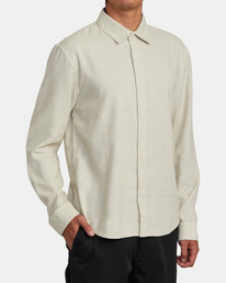 5 Hi Grade - Unisex Long Sleeve Shirt White AVYWT00381 RVCA