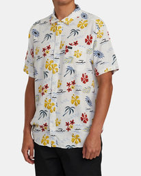 4 Will Travel Short Sleeve Shirt White AVYWT00384 RVCA