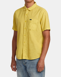 4 PTC Woven - Short Sleeve Shirt for Men Beige AVYWT00388 RVCA