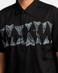 3 Hawaii Horton Short Sleeve Shirt Black AVYWT00392 RVCA