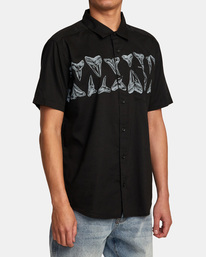 5 Hawaii Horton Short Sleeve Shirt Black AVYWT00392 RVCA