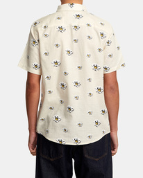 2 Pushin Up Short Sleeve Shirt White AVYWT00393 RVCA