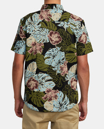 2 Monstera 2.0 Woven Short Sleeve Shirt Black AVYWT00396 RVCA