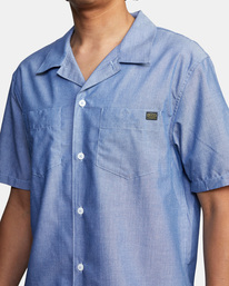 3 Recession Collection Day Shift - Chemise manches courtes pour Homme Blanc AVYWT00400 RVCA