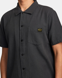 3 Recession Collection Day Shift - Camisa de Manga Corta para Hombre Negro AVYWT00403 RVCA