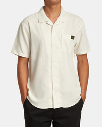 1 Recession Collection Day Shift Short Sleeve Shirt Silver AVYWT00403 RVCA