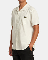 4 Recession Collection Day Shift Short Sleeve Shirt Silver AVYWT00403 RVCA