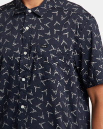 1 Hawaii Legend And Mana Short Sleeve Shirt Blue AVYWT00414 RVCA