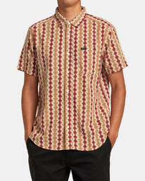 1 Shima Gauze - Camicia a maniche corte da Uomo Orange AVYWT00430 RVCA