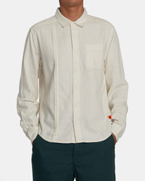 10 Spun Spirit Studio - Unisex Long Sleeve Shirt White AVYWT00445 RVCA