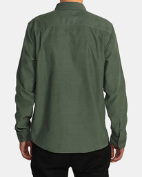 2 Freeman Cord Long Sleeve Shirt Green AVYWT00465 RVCA
