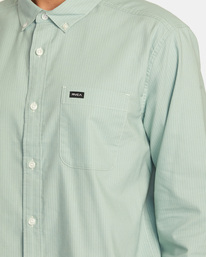 2 Thatll Do Micro Stripe - Chemise manches longues pour Homme Vert AVYWT00473 RVCA